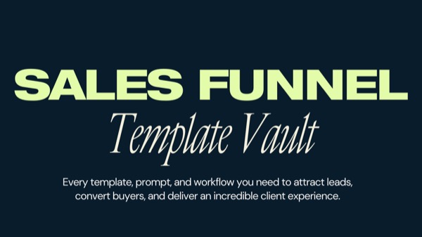 Sales Funnel Template Vault